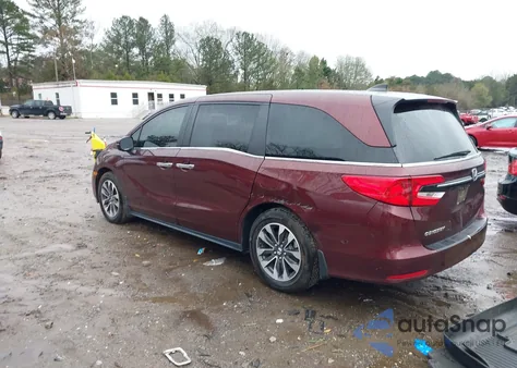2021 Honda Odyssey Ex-L from USA, damaged, VIN 5FNRL6H76MB016245